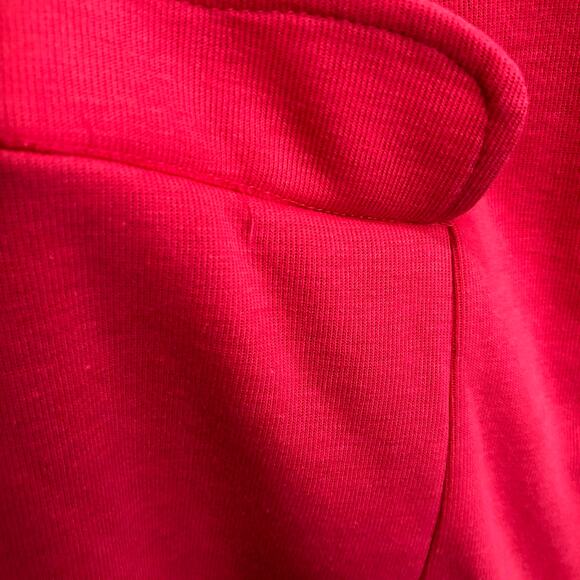 Vintage 90s Hot Pink Barbie Button Front Size 10 Pockets Shift Dress - Picture 2 of 7